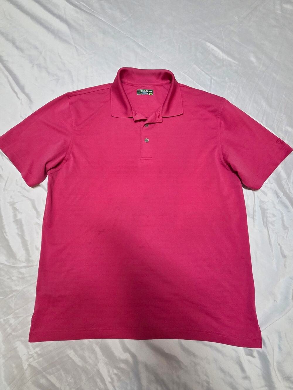Men's Polo in Bright Pink